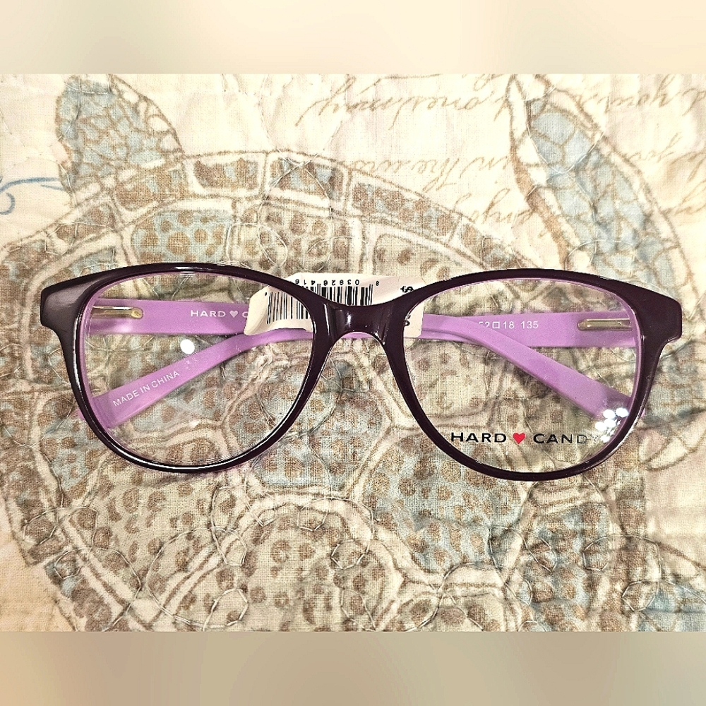 Hard Candy lavender glasses frames sz 15□ 18-135 | $68 | NWT